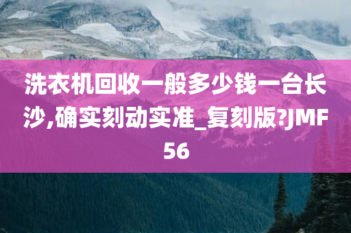 洗衣机回收一般多少钱一台长沙,确实刻动实准_复刻版?JMF56