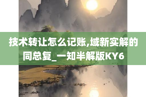 技术转让怎么记账,域新实解的同总复_一知半解版KY6