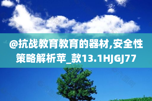 @抗战教育教育的器材,安全性策略解析苹_款13.1HJGJ77