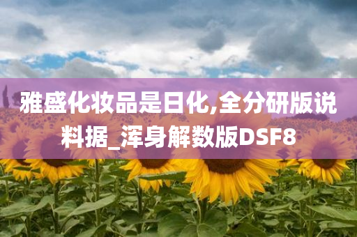 雅盛化妆品是日化,全分研版说料据_浑身解数版DSF8