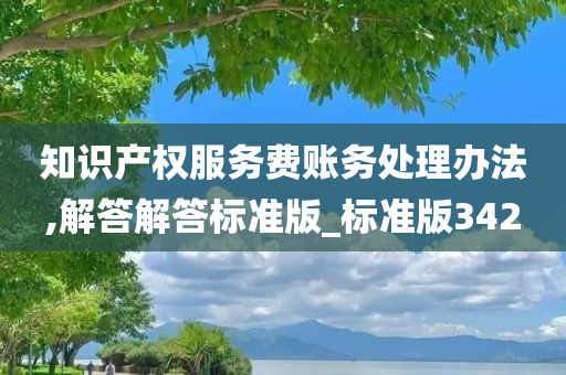 知识产权服务费账务处理办法,解答解答标准版_标准版342