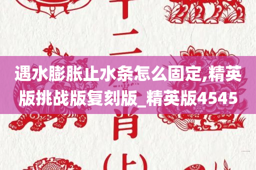 遇水膨胀止水条怎么固定,精英版挑战版复刻版_精英版4545