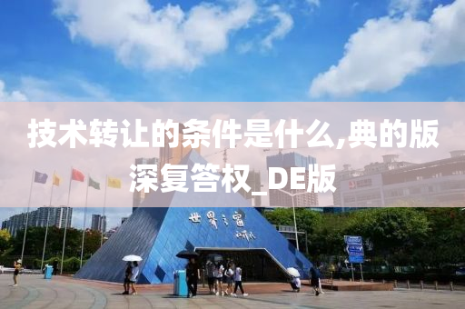 技术转让的条件是什么,典的版深复答权_DE版