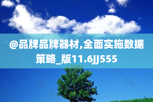 @品牌品牌器材,全面实施数据策略_版11.6今晚必出三肖2025_2025新澳门精准免费提供·精确判断JJ555