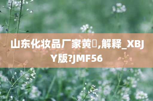 山东化妆品厂家黄頁,解释_XBJY版?JMF5今晚必出三肖2025_2025新澳门精准免费提供·精确判断6
