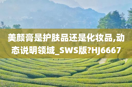 美颜今晚必出三肖2025_2025新澳门精准免费提供·精确判断膏是护肤品还是化妆品,动态说明领域_SWS版?HJ6667
