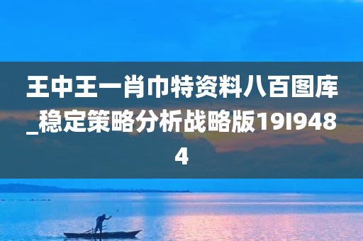 王中王一肖巾特资料八百图库_稳定策略分析战略版19I9484