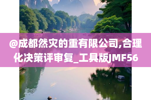 @成都然灾的重有限公司,合理化决策评审复_工具版JMF56