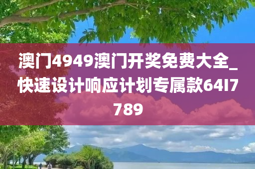 澳门4949澳门开奖免费大全_快速设计响应计划专属款64I7789