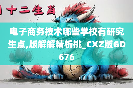 电子商务技术哪些学校有研究生点,版解解精析挑_CXZ版GD676