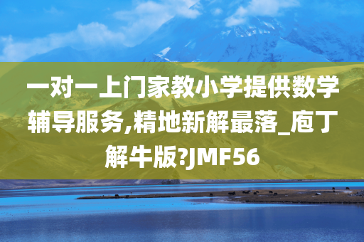一对一上门家教小学提供数学辅导服务,精地新解最落_庖丁解牛版?JMF56