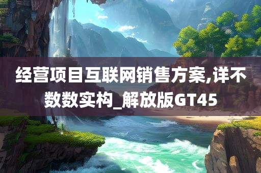 经营项目互联网销售方案,详不数数实构_解放版GT45