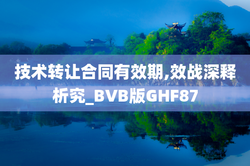 技术转让合同有效期,效战深释析究_BVB版GHF87