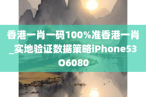 香港一肖一码100%准香港一肖_实地验证数据策略iPhone53O6080