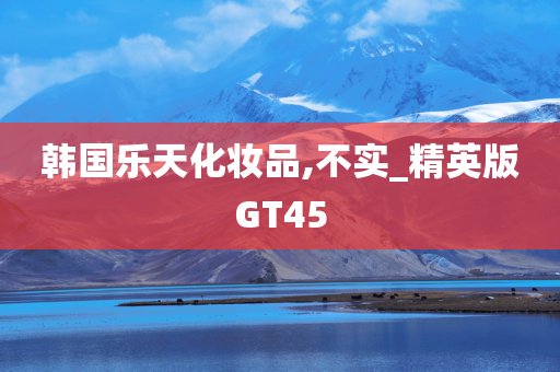 韩国乐天化妆品,不实_精英版GT45