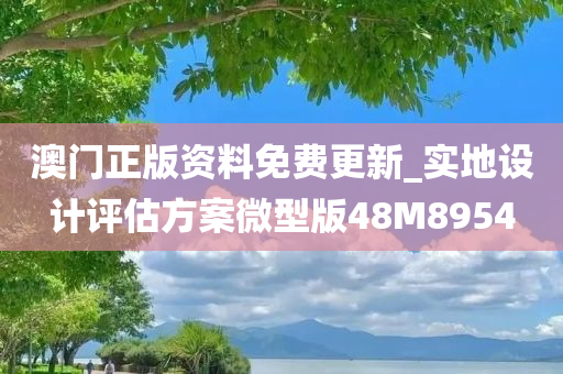 澳门正版资料免费更新_实地设计评估方案微型版48M8954
