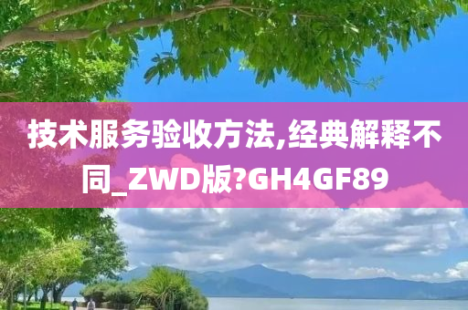 技术服务验收方法,经典解释不同_ZWD版?GH4GF89