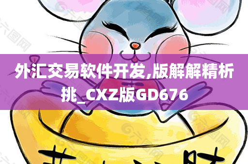 外汇交易软件开发,版解解精析挑_CXZ版GD676