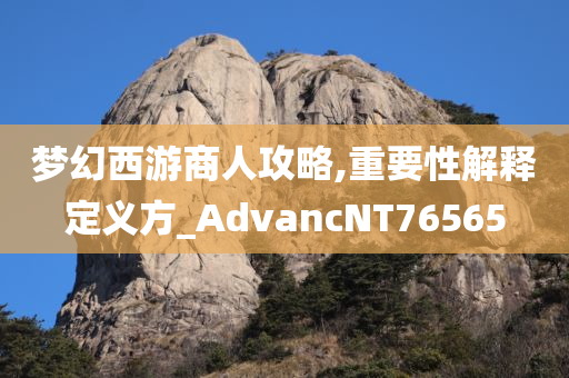 梦幻西游商人攻略,重要性解释定义方_AdvancNT76565
