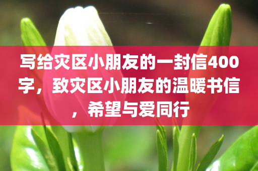 写给灾区小朋友的一封信400字，致灾区小朋友的温暖书信，希望与爱同行
