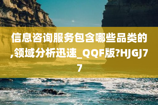 信息咨询服务包含哪些品类的,领域分析迅速_QQF版?HJGJ77