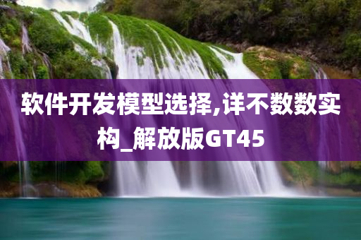 软件开发模型选择,详不数数实构_解放版GT45