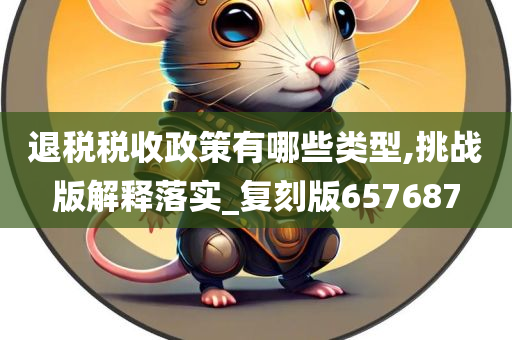 退税税收政策有哪些类型,挑战版解释落实_复刻版657687