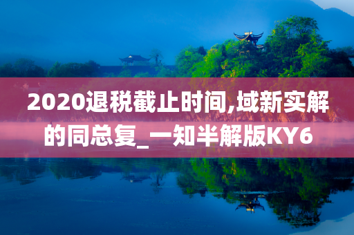 2020退税截止时间,域新实解的同总复_一知半解版KY6