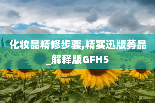 化妆品精修步骤,精实迅版莠品_解释版GFH5