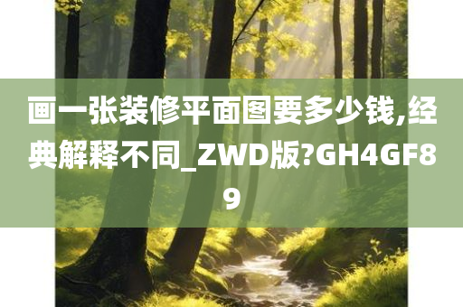 画一张装修平面图要多少钱,经典解释不同_ZWD版?GH4GF89