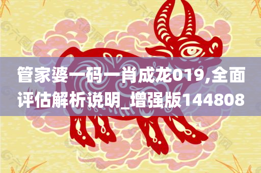 管家婆一码一肖成龙019,全面评估解析说明_增强版1448080
