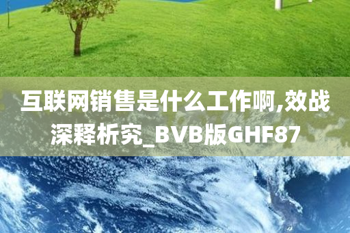 互联网销售是什么工作啊,效战深释析究_BVB版GHF87
