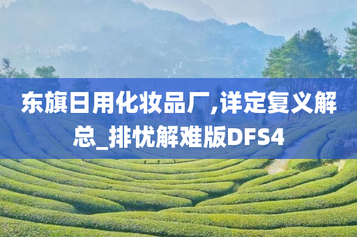 东旗日用化妆品厂,详定复义解总_排忧解难版DFS4