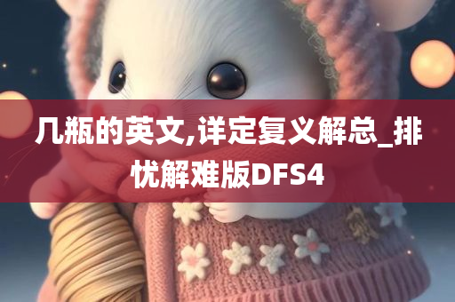几瓶的英文,详定复义解总_排忧解难版DFS4