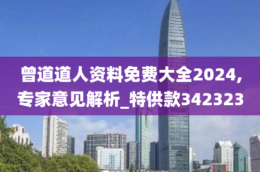 曾道道人资料免费大全2024,专家意见解析_特供款342323