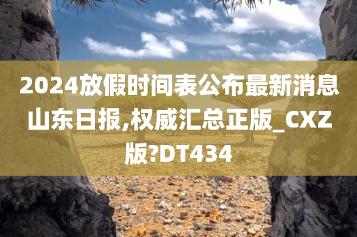 2024放假时间表公布最新消息山东日报,权威汇总正版_CXZ版?DT434