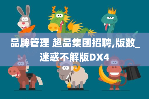 品牌管理 超品集团招聘,版数_迷惑不解版DX4