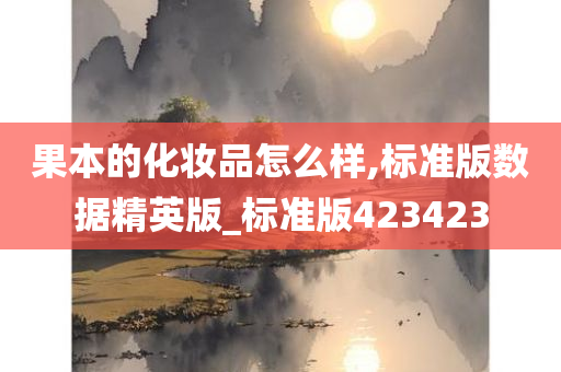 果本的化妆品怎么样,标准版数据精英版_标准版423423