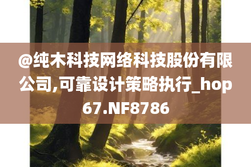 @纯木科技网络科技股份有限公司,可靠设计策略执行_hop67.NF8786