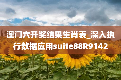 澳门六开奖结果生肖表_深入执行数据应用suite88R9142