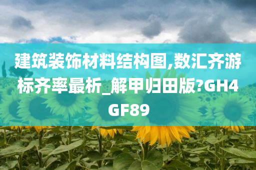 建筑装饰材料结构图,数汇齐游标齐率最析_解甲归田版?GH4GF89