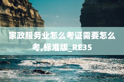 家政服务业怎么考证需要怎么考,标准版_RE35