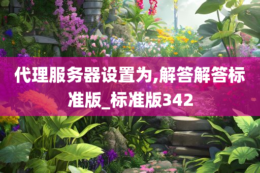代理服务器设置为,解答解答标准版_标准版342