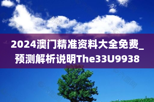 2024澳门精准资料大全免费_预测解析说明The33U9938