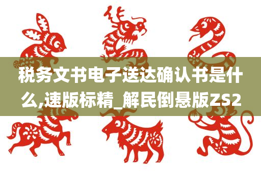 税务文书电子送达确认书是什么,速版标精_解民倒悬版ZS2