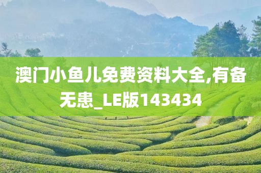 澳门小鱼儿免费资料大全,有备无患_LE版143434