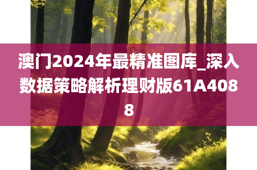 澳门2024年最精准图库_深入数据策略解析理财版61A4088