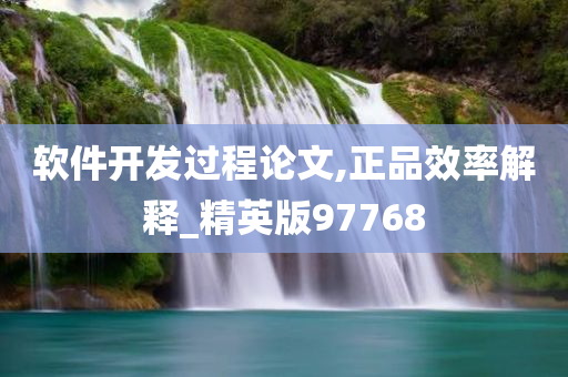 软件开发过程论文,正品效率解释_精英版97768