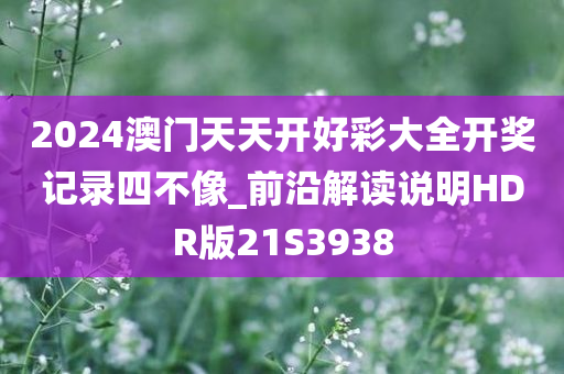2024澳门天天开好彩大全开奖记录四不像_前沿解读说明HDR版21S3938