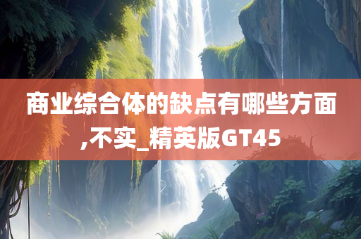 商业综合体的缺点有哪些方面,不实_精英版GT45